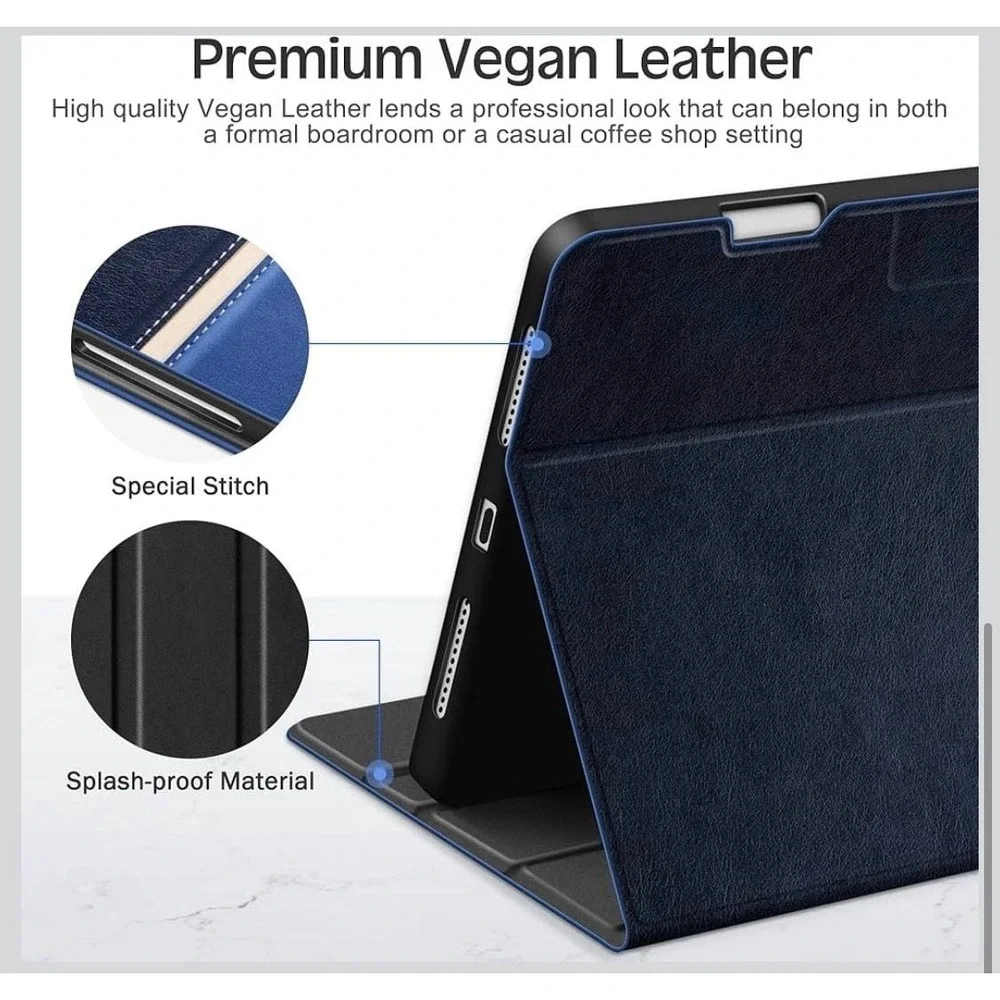 KingBlanc Vegan Leather Case for iPad Pro 11-inch‎ (M4/M5) 2024/2025